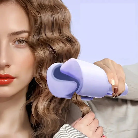 French Egg Roll Curling Iron 32mm – Get Effortless, Bouncy Waves with Shine