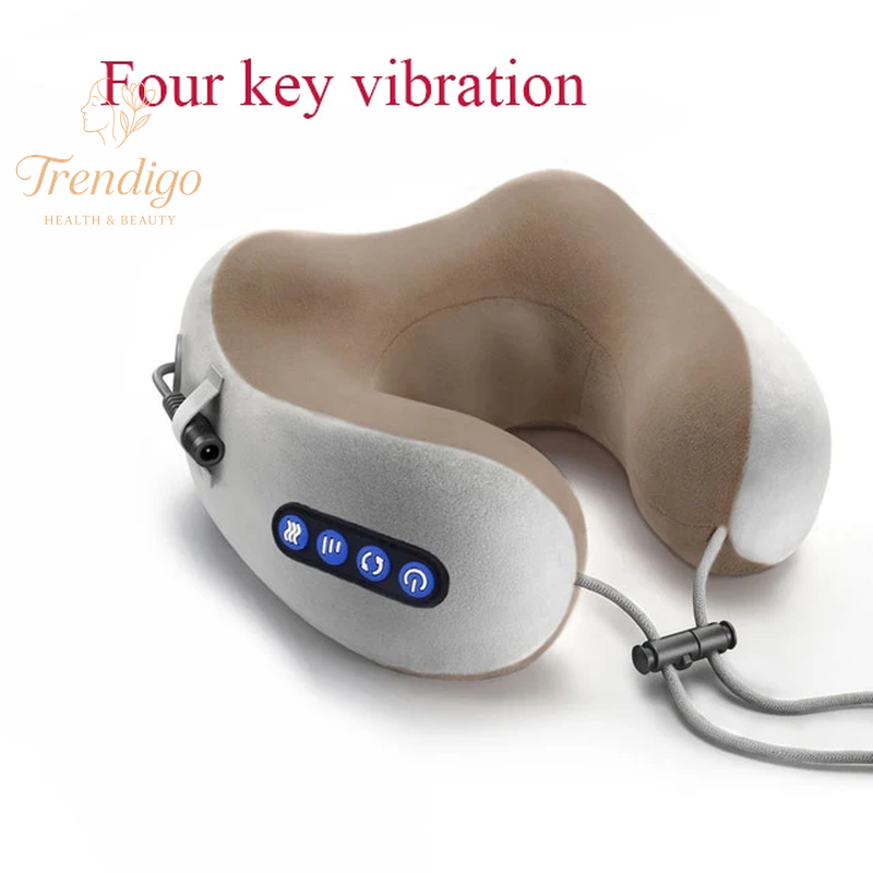 Multifunctional Portable U-Shaped Electric Neck and Shoulder Massager Pillow for Home and Travel Relaxation