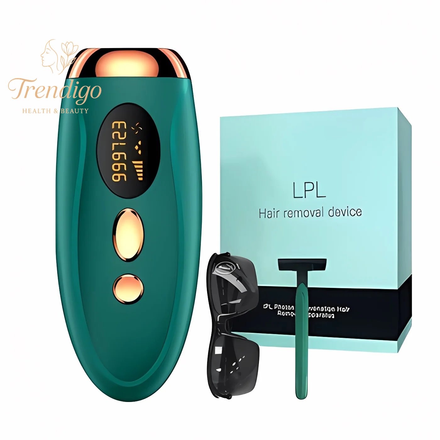 Advanced Portable IPL Laser Hair Removal Device - 999,999 Flashes for Pain-Free and Lasting Hair Elimination for Women's Body and Bikini Areas