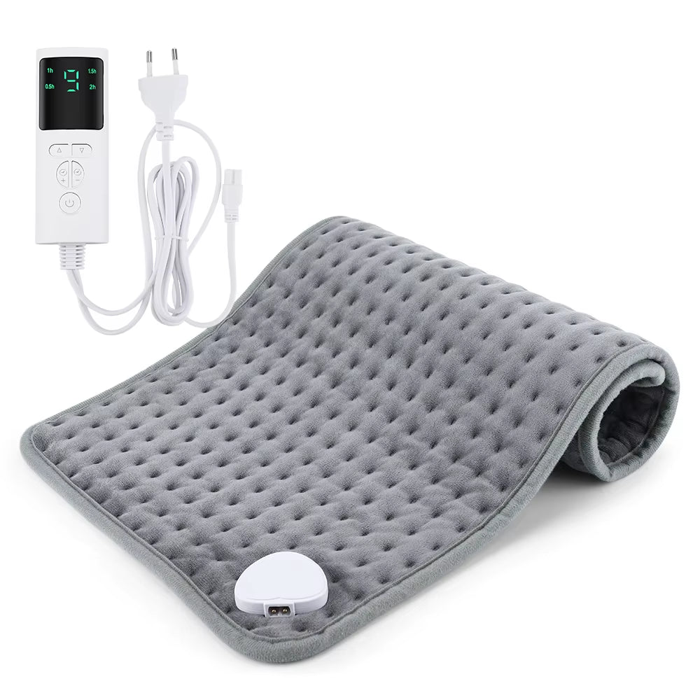 Electric Heating Pad 58x29CM with Thermostat for Menstrual Cramps and Back Pain Relief - Winter Heating Blanket