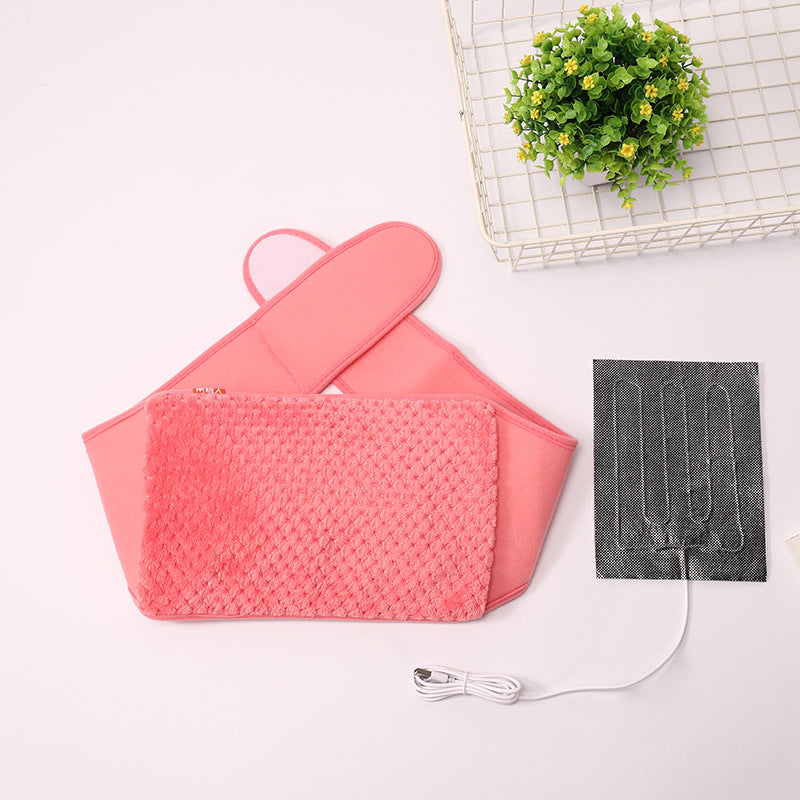 Adjustable USB Electric Heating Belt with Magnetic Therapy for Menstrual Cramp, Lumbar, and Leg Pain Relief