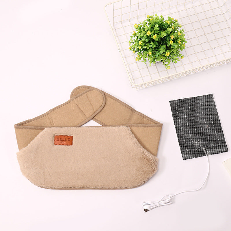 Adjustable USB Electric Heating Belt with Magnetic Therapy for Menstrual Cramp, Lumbar, and Leg Pain Relief