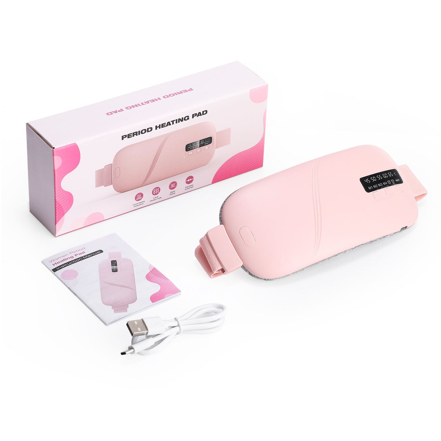 Menstrual Heating Pad with Vibration – Portable Pain Relief for Cramps