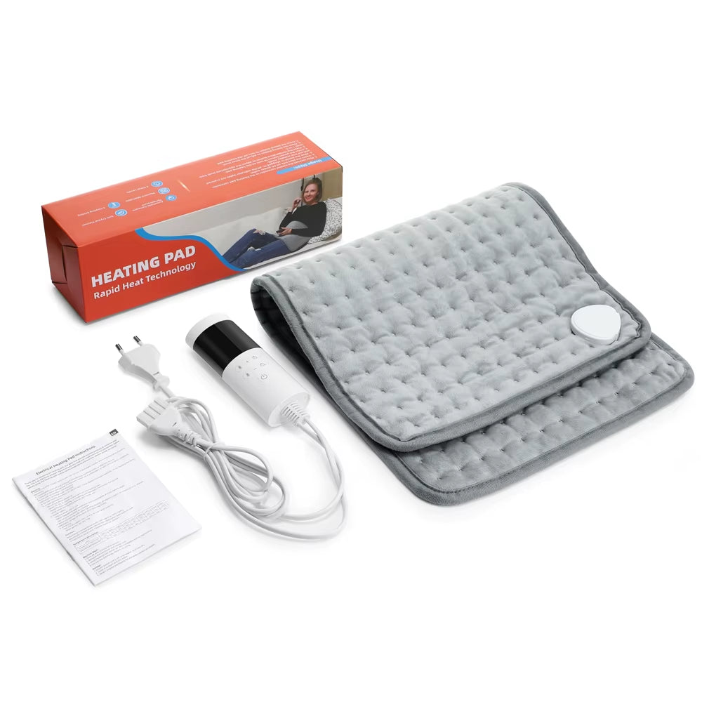 Electric Heating Pad 58x29CM with Thermostat for Menstrual Cramps and Back Pain Relief - Winter Heating Blanket