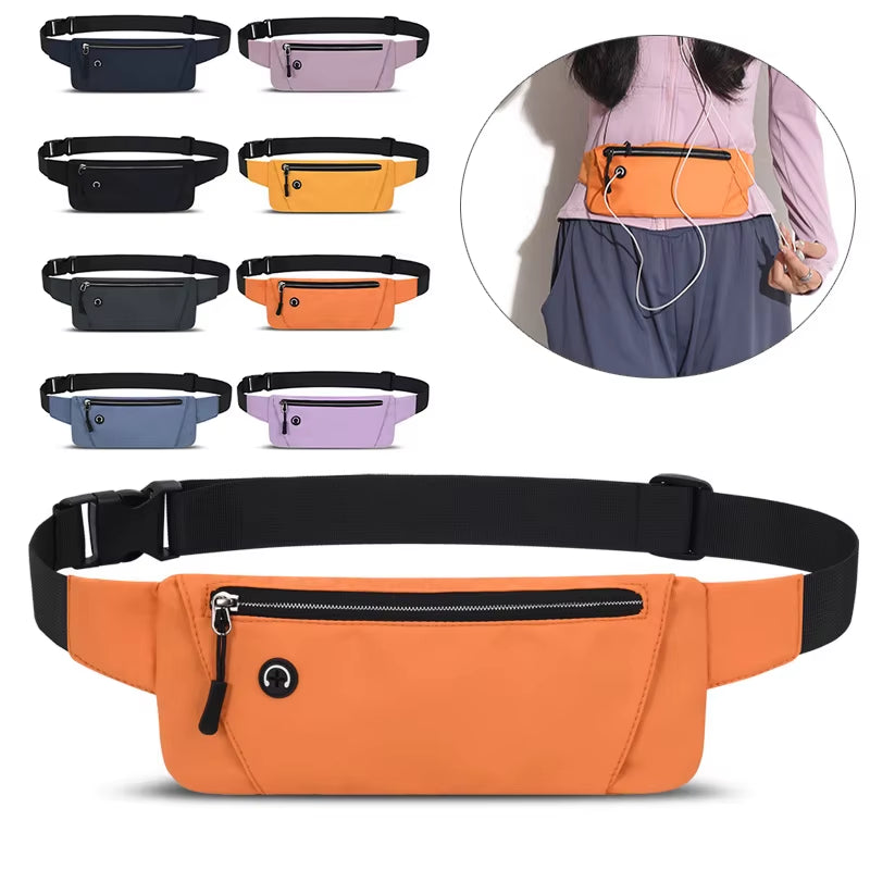 Lightweight Adjustable Running Waist Bag for Mobile Phones - Unisex Sports Belt Pouch
