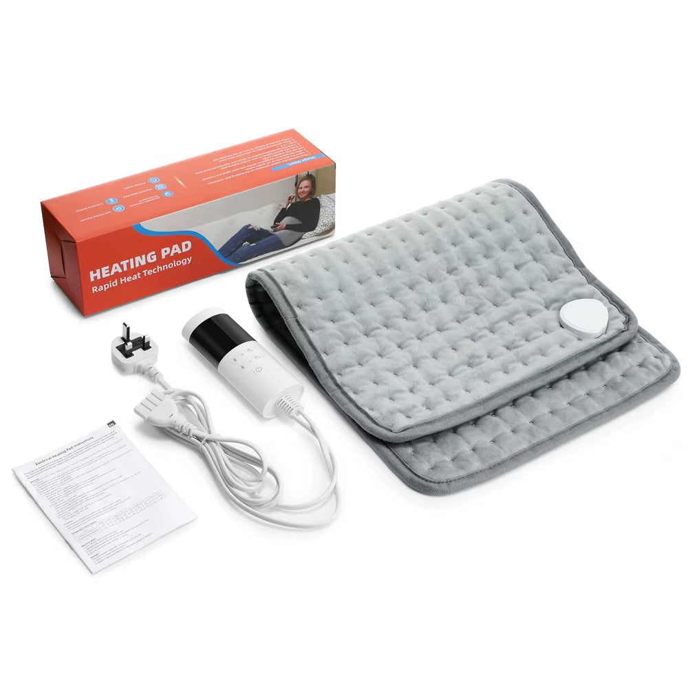 Electric Heating Pad 58x29CM with Thermostat for Menstrual Cramps and Back Pain Relief - Winter Heating Blanket