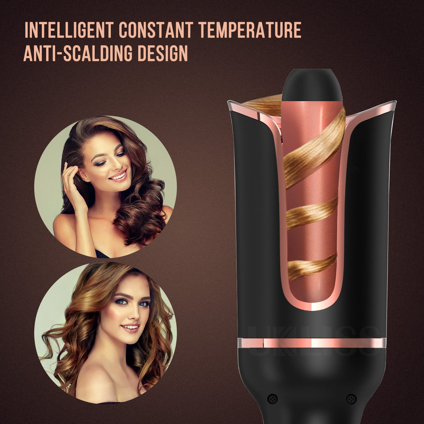 Automatic Rotating Hair Curler with Negative Ion Technology