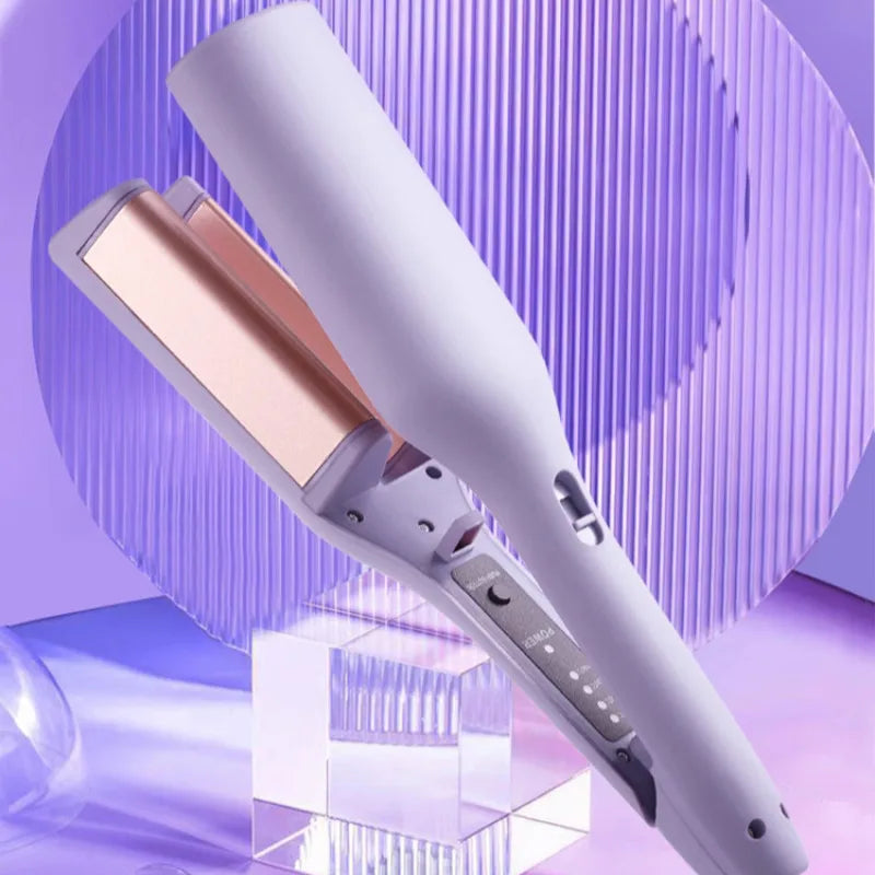 32mm French Egg Roll Curling Iron Featuring Negative Ion Technology for Voluminous Wavy Curls