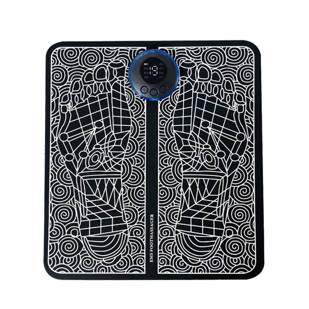 Advanced Multifunctional Foot Massage Pad with 8 Modes and 19 Intensity Levels for Fatigue Relief, USB Rechargeable