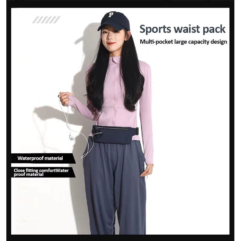 Lightweight Adjustable Running Waist Bag for Mobile Phones - Unisex Sports Belt Pouch