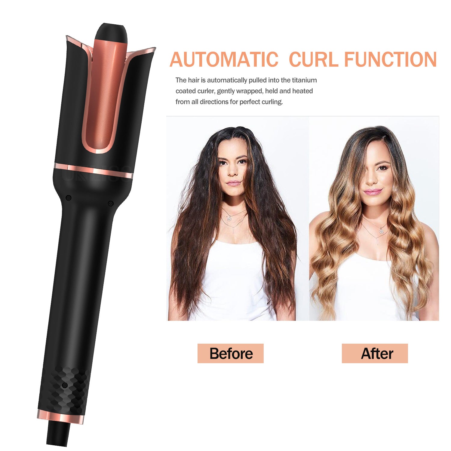 Automatic Rotating Hair Curler with Negative Ion Technology