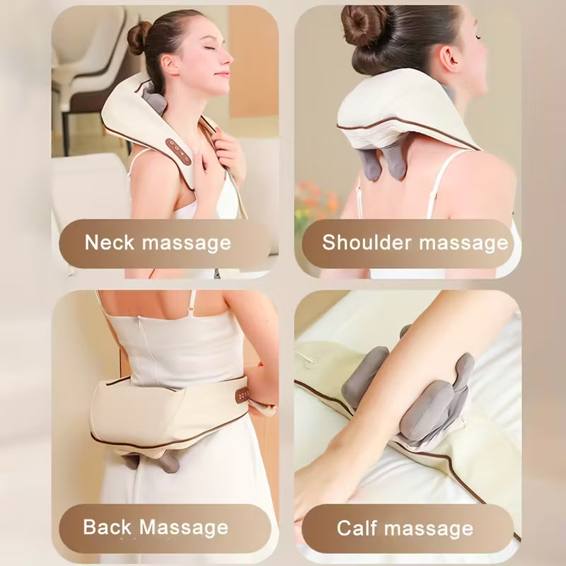 Wireless Neck & Shoulder Shiatsu Massager – Deep Relaxation Anywhere